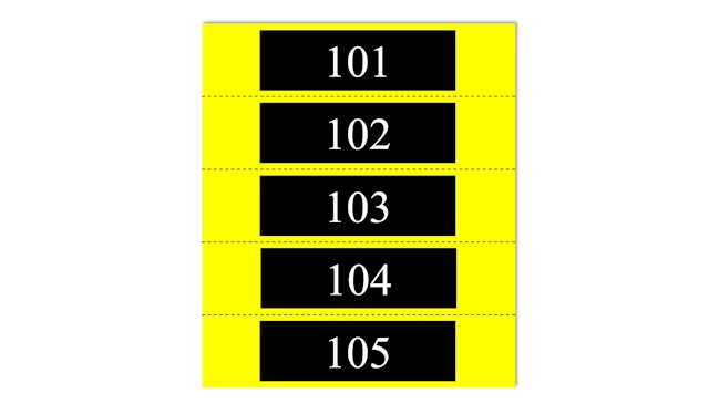 ポステンのデザインに合わせた、ルームナンバーシールをそろえております。